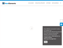 Tablet Screenshot of newelements.de